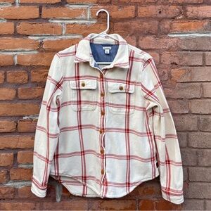 L.L. Bean Plaid Cotton Flannel Button-Down Shirt
